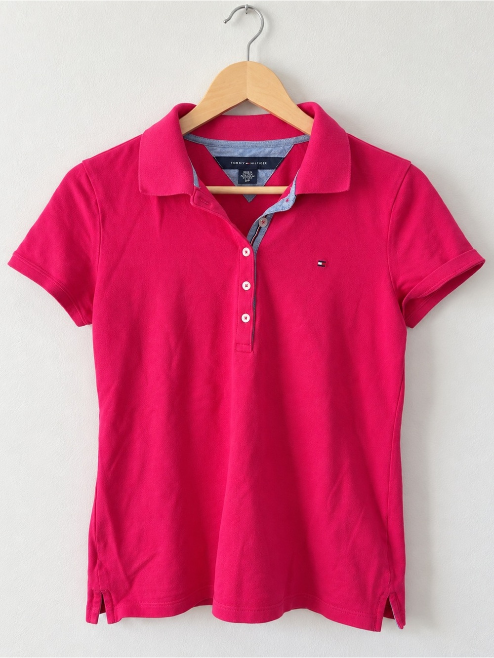 Tommy Hilfiger Pink Polo Shirt S